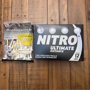 NITRO Golf Balls and Tee System